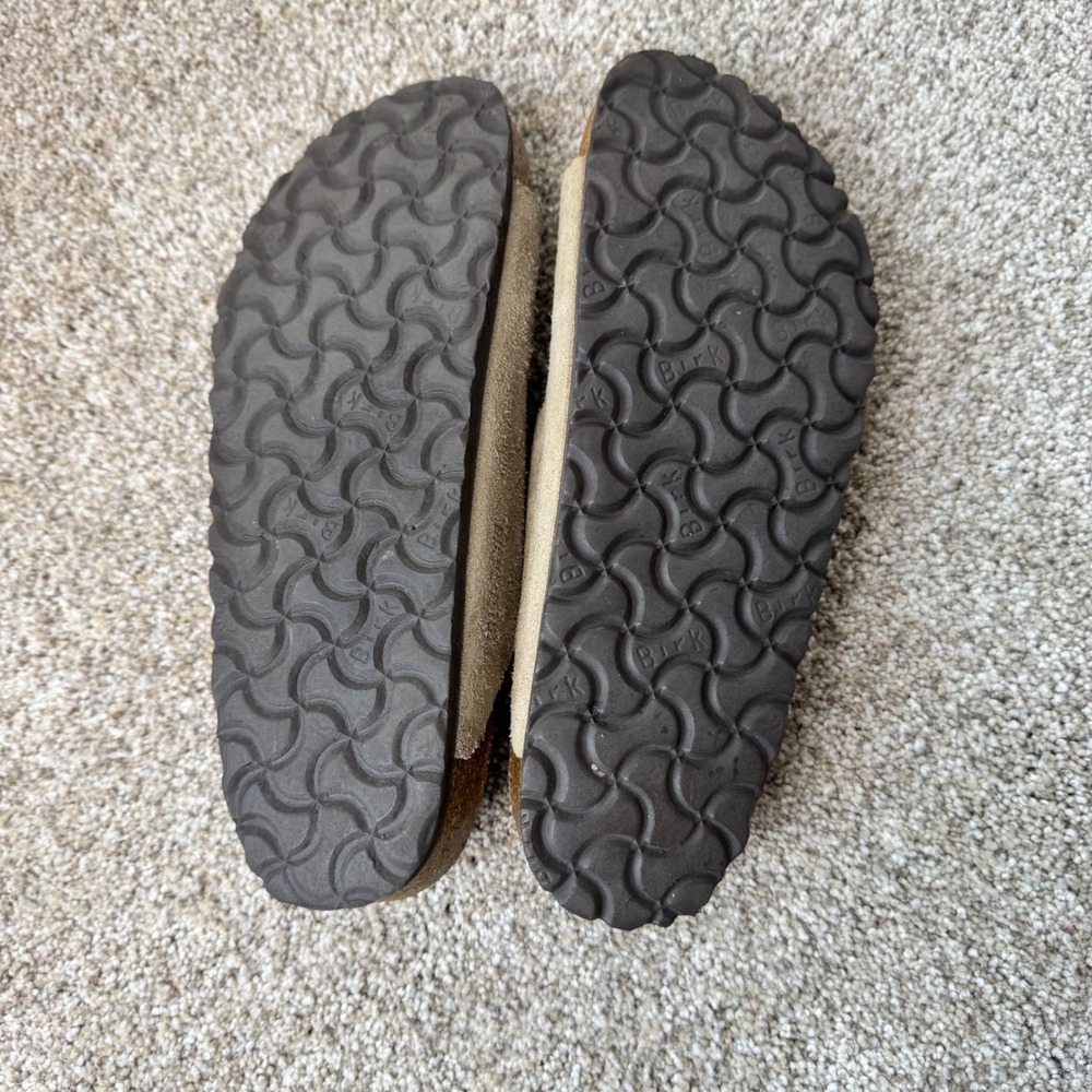 Birkenstock Arizona Suede Sandals Taupe Women's Size 7 Boho Granola Gorpcore - Picture 8 of 8